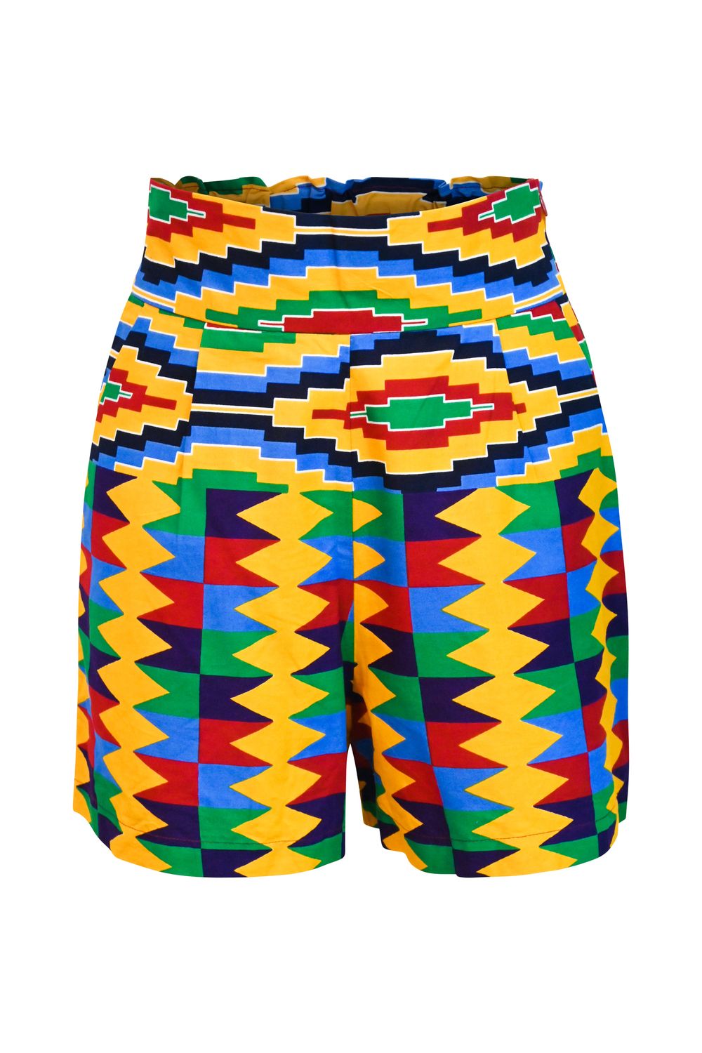 Firdawasi Shorts -Yellow Kente