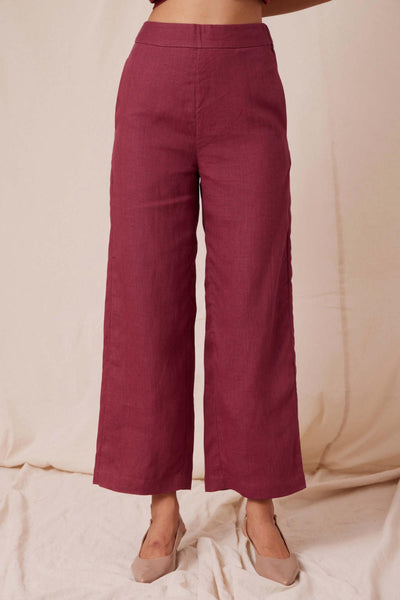 Flori Berry Linen Pants