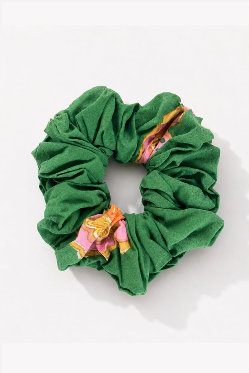Flow Scrunchie muslin silk hair accessorie by JodiLife in green for women Worldwide