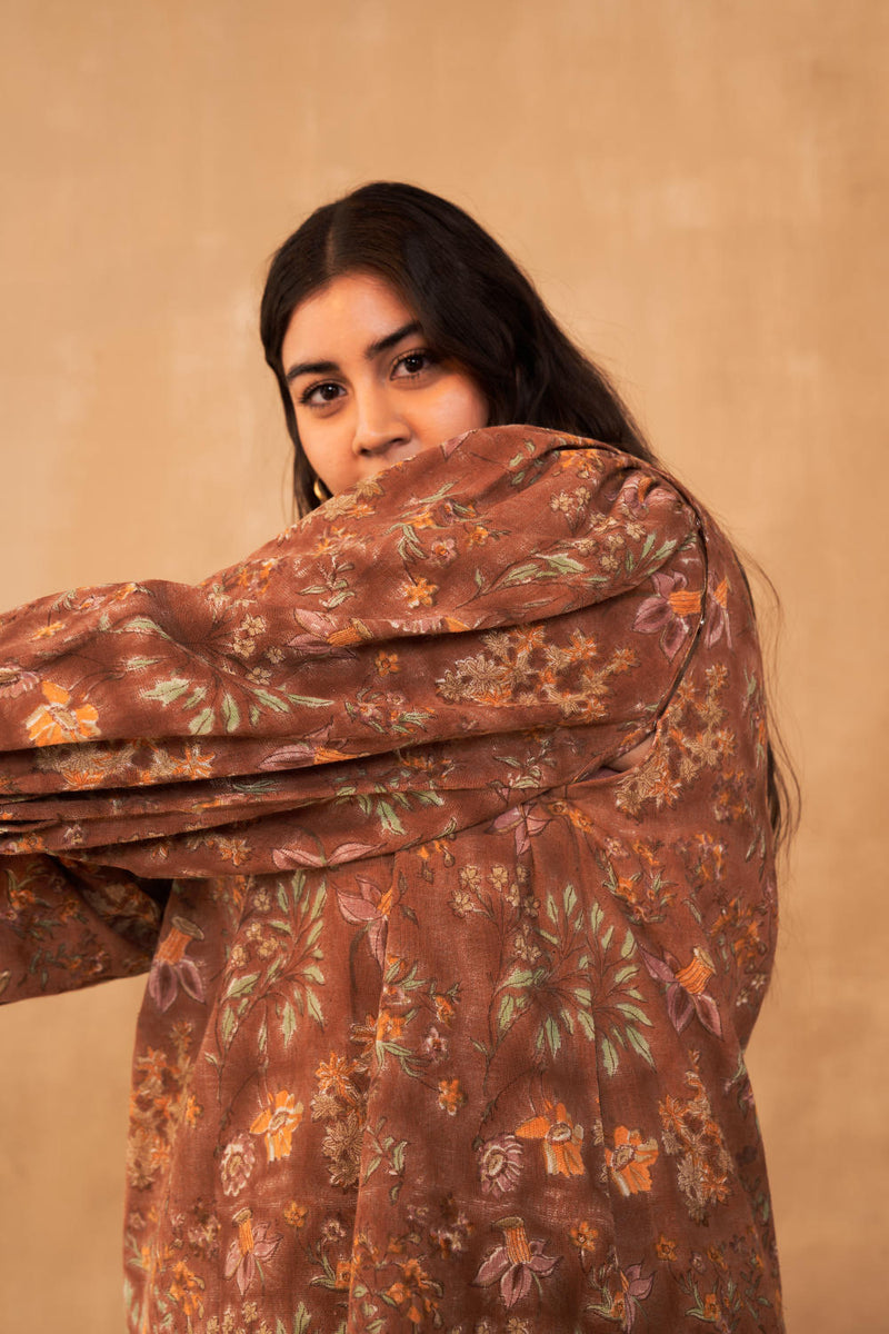 Flower Field Kala Cotton Dress cotton by SUI in multi color for women Worldwide