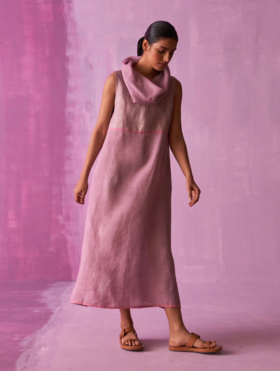 Shira Cowl Neck Dress - Lavender