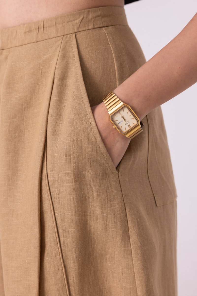 Frances Tan Linen Pants all linen by The Summer House for women Worldwide