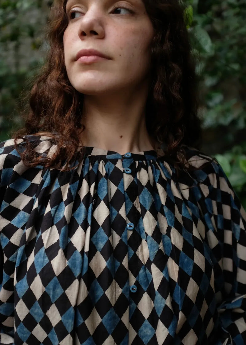 Freya Top silk by MASON AND MILL in multi color for women Worldwide