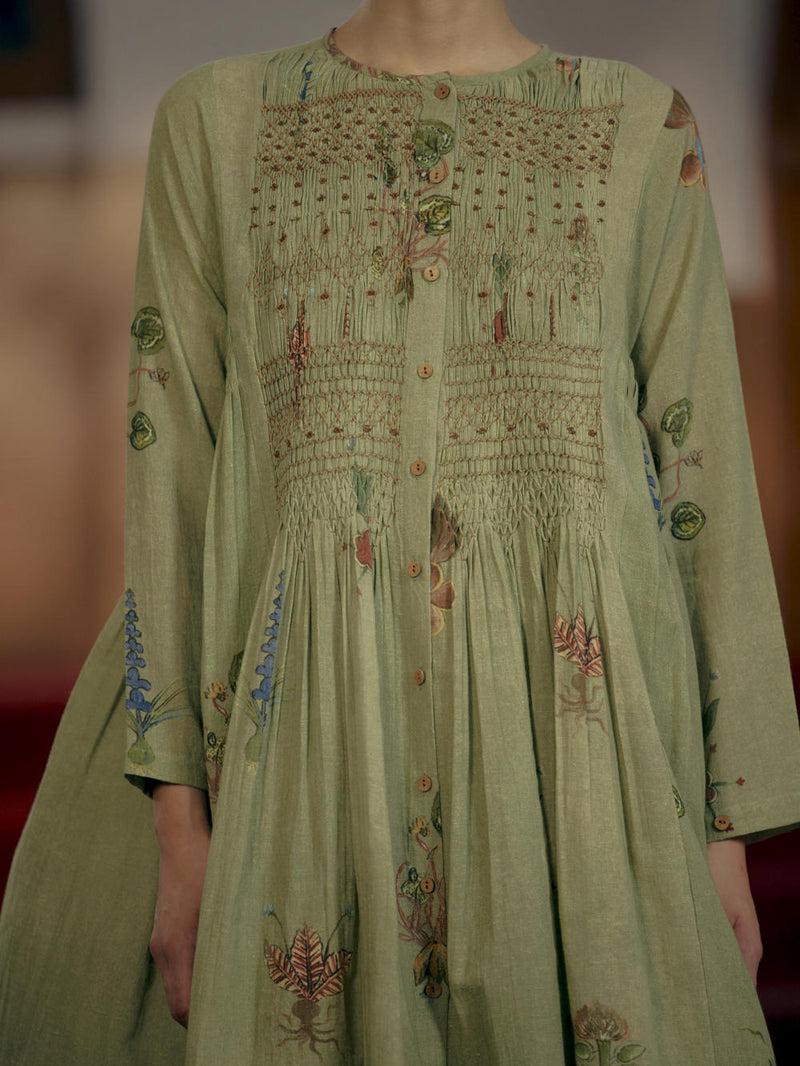 Frida Dress - Botanical Green by CORD for Worldwide