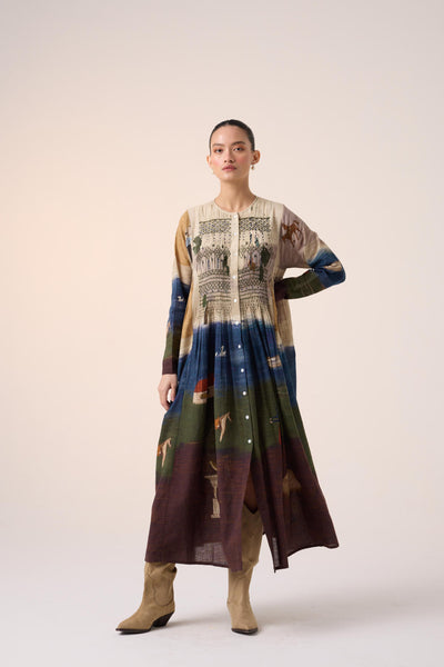 FRIDA DRESS-VILLAGE PRINT