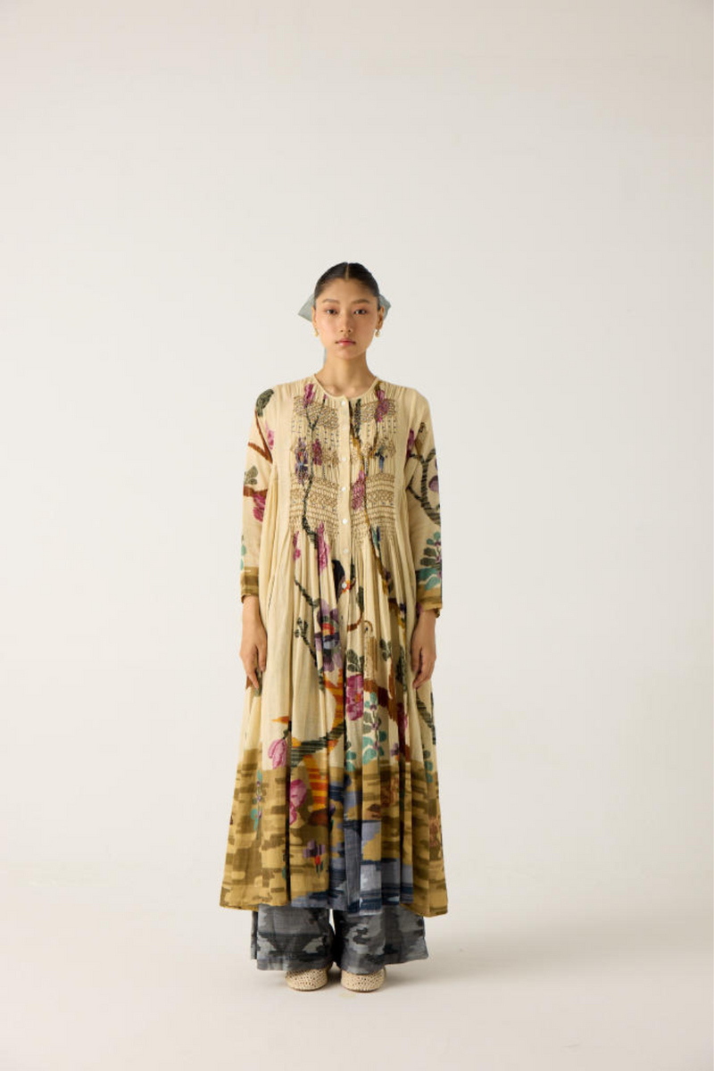 FRIDA SET- SAFARI (FRIDA DRESS+ CAMO PANTS) cotton by CORD in multi for women Worldwide