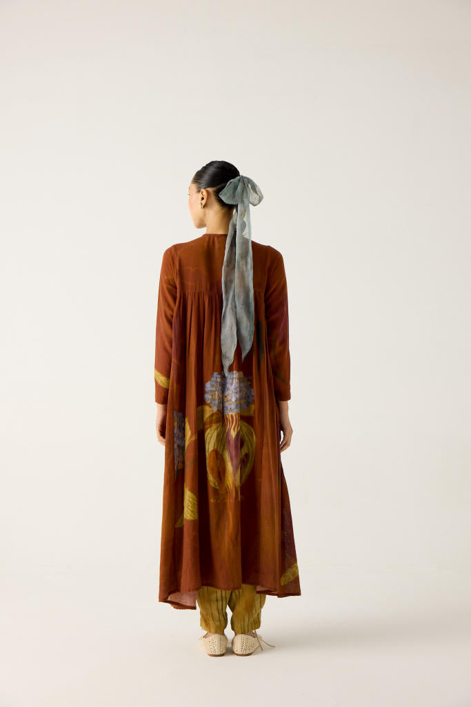 FRIDA DRESS-FOLIAGE cotton by CORD in multi for women Worldwide