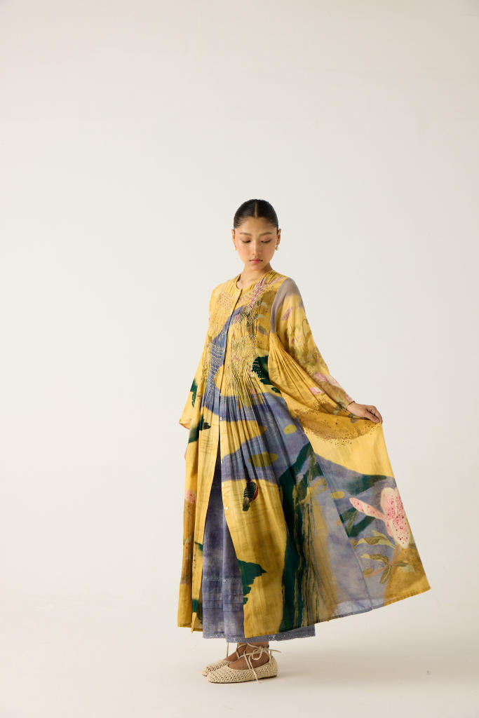 FRIDA SET- WALLFLOWER+INDIGO (FRIDA DRESS+EMILY SKIRT) cotton by CORD in multi for women Worldwide