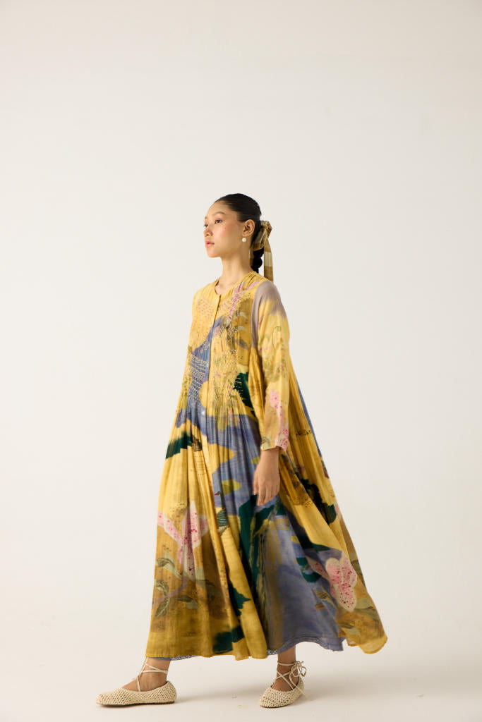 FRIDA DRESS-WALLFLOWER cotton by CORD in multi for women Worldwide