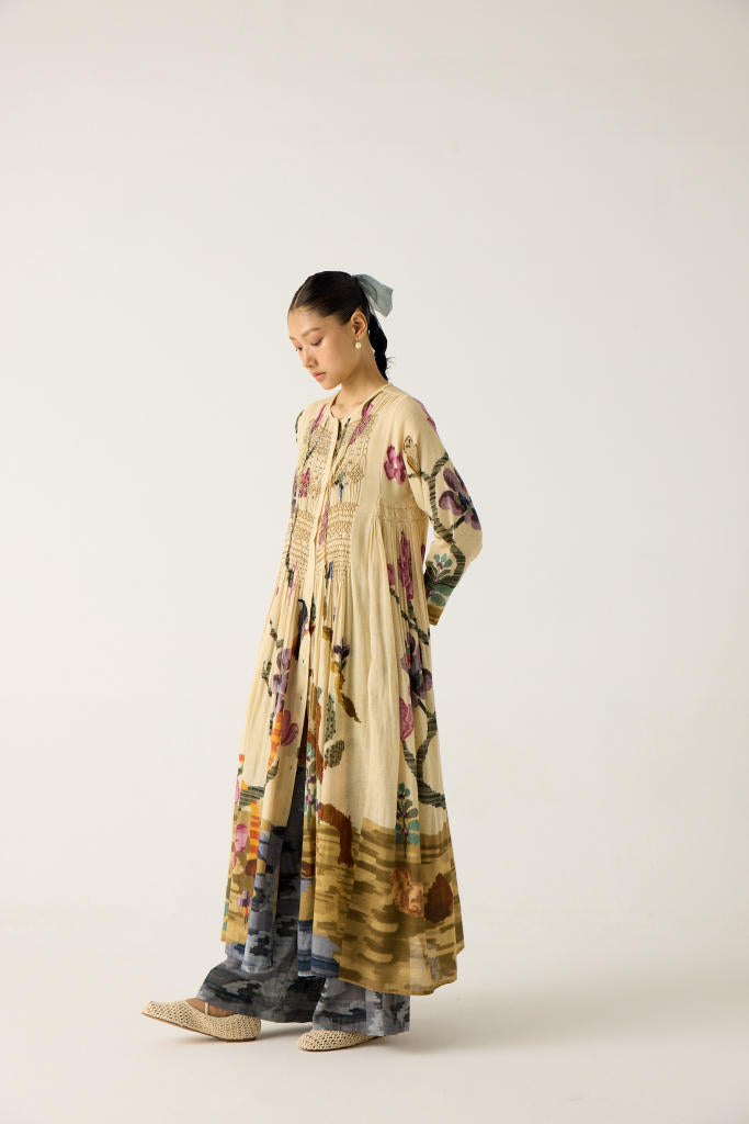 FRIDA SET- SAFARI (FRIDA DRESS+ CAMO PANTS) cotton by CORD in multi for women Worldwide