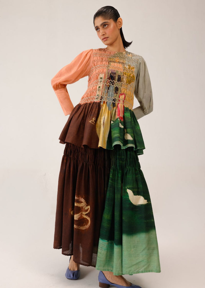 GAIA TOP - MORNING COFFEE cotton by CORD for women Worldwide