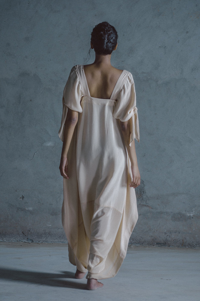 GATI DRAPE JUMPSUIT silk by Ituvana for women Worldwide