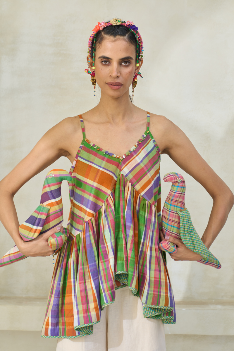 Gigi Set cotton by SWATTI KAPOOR in multi color for women Worldwide