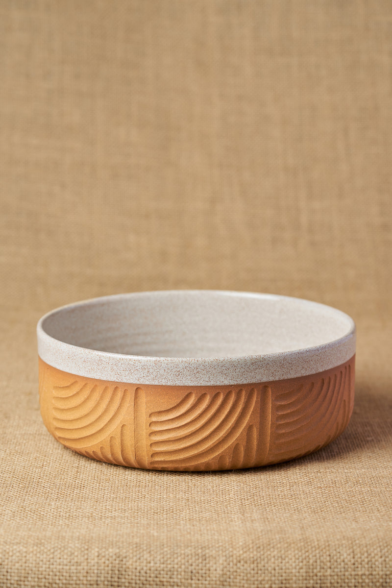 Gata Loop Large Serving Bowl-Two Tone