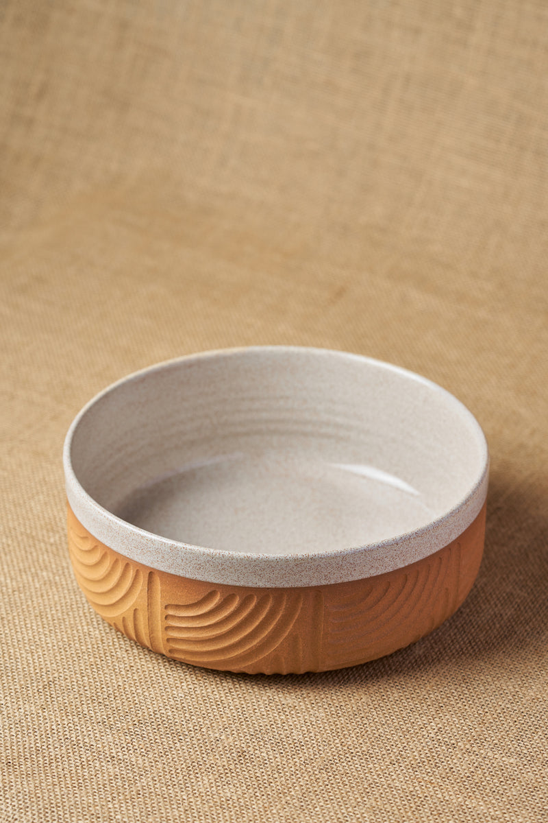Gata Loop Large Serving Bowl-Two Tone