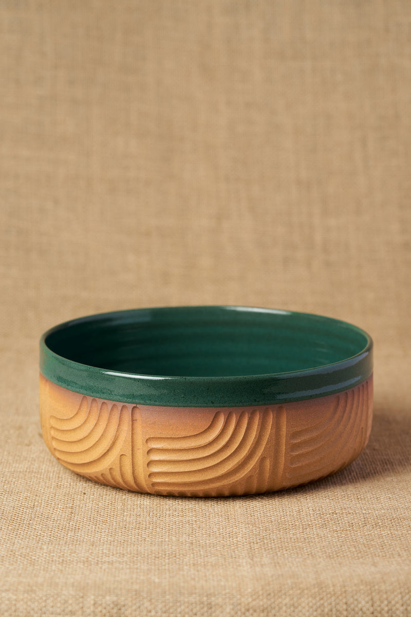 Gata Loop Large Serving Bowl-Two Tone