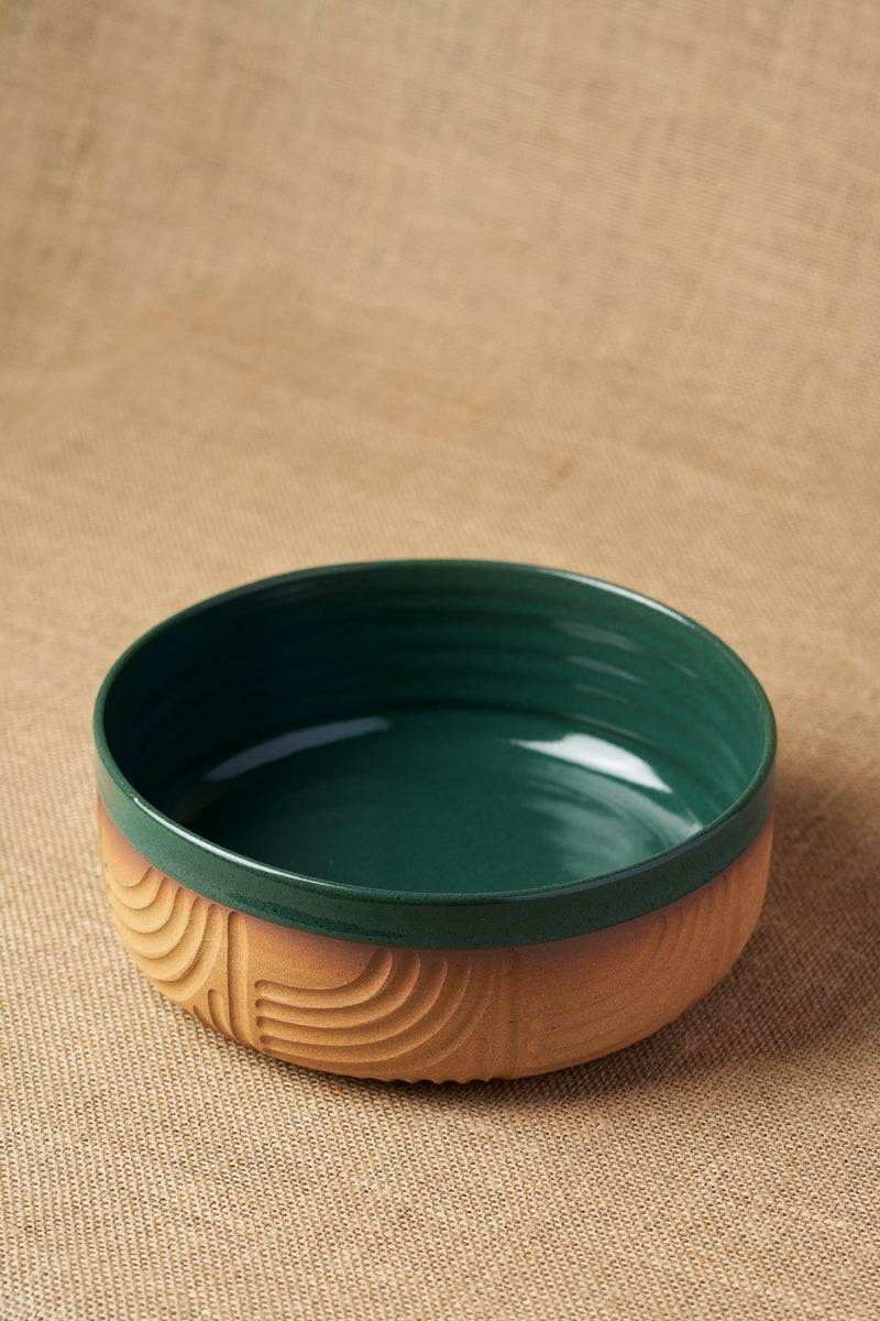 Gata Loop Large Serving Bowl-Two Tone