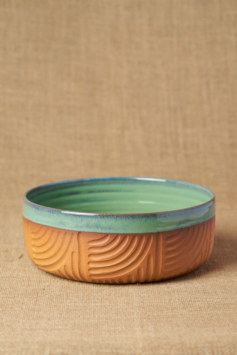 Gata Loop Large Serving Bowl-Two Tone