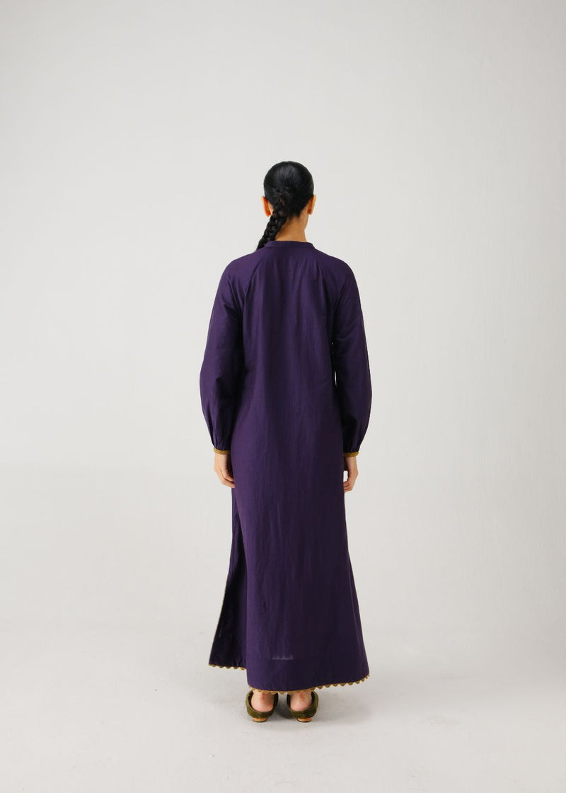 Goa dress-Ink band emb. silk by CORD for women Worldwide