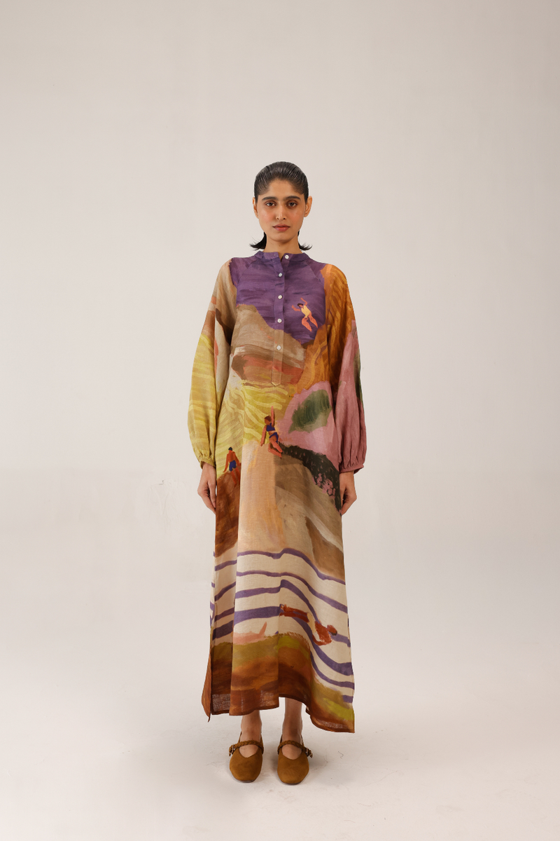GOA DRESS - SWIMMERS all linen by CORD for women Worldwide