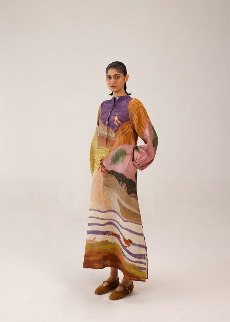 GOA DRESS - SWIMMERS all linen by CORD for women Worldwide