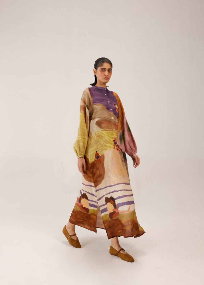 GOA DRESS - SWIMMERS all linen by CORD for women Worldwide