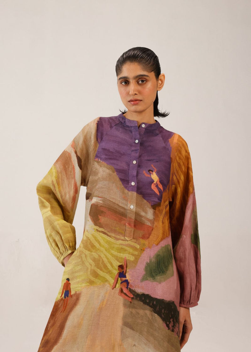GOA DRESS - SWIMMERS all linen by CORD for women Worldwide