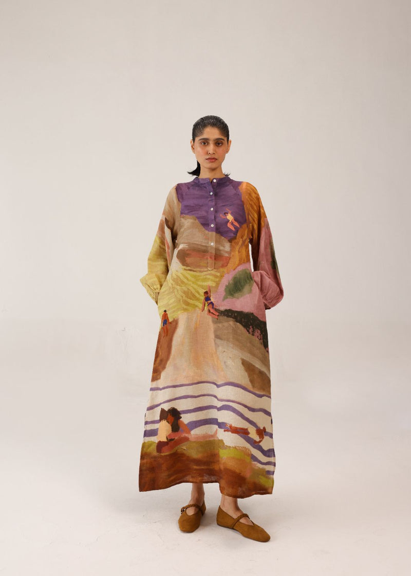 GOA DRESS - SWIMMERS all linen by CORD for women Worldwide
