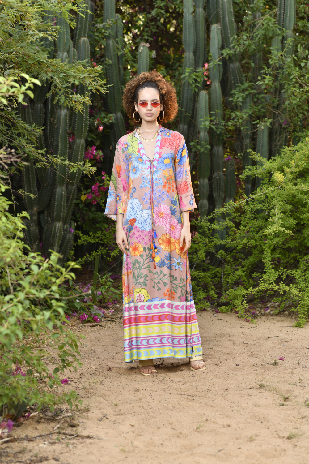 Jardin Scarf Kaftan