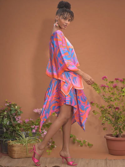 Leila Scarf kaftan blouse