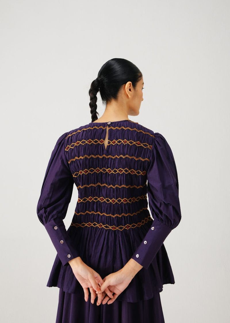 Gaia top-Ink silk by CORD for women Worldwide