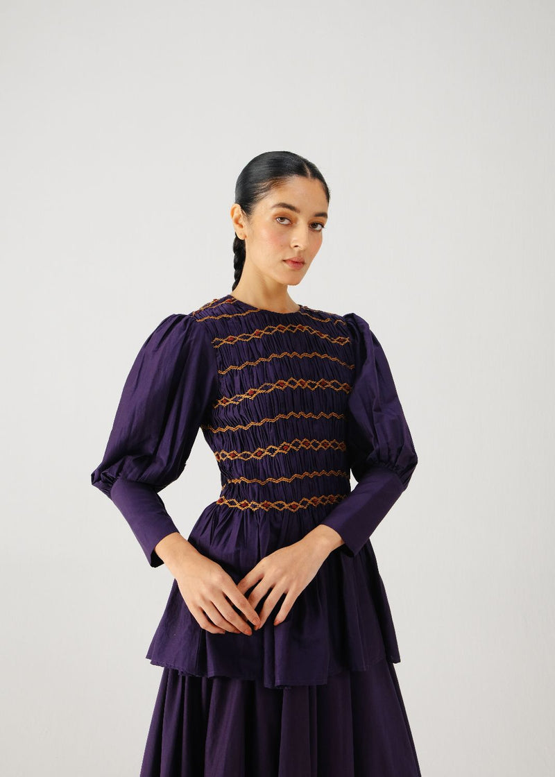 Gaia top-Ink silk by CORD for women Worldwide