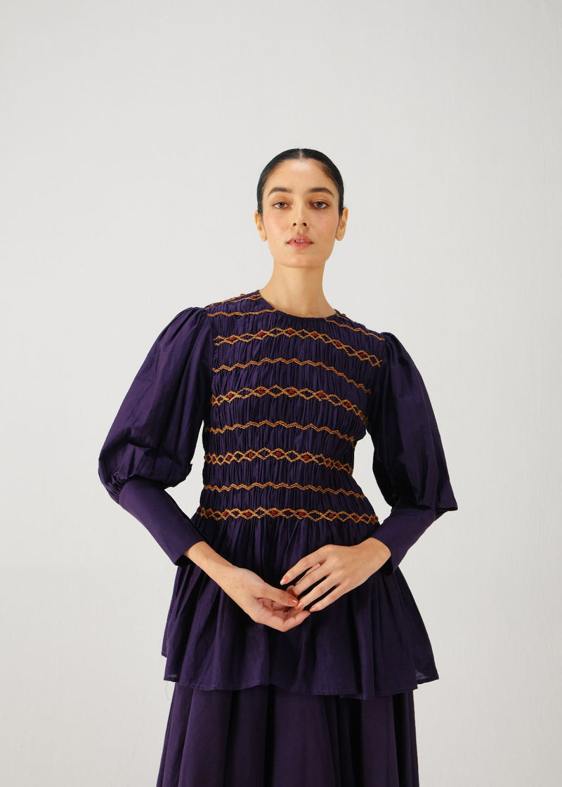Gaia top-Ink silk by CORD for women Worldwide