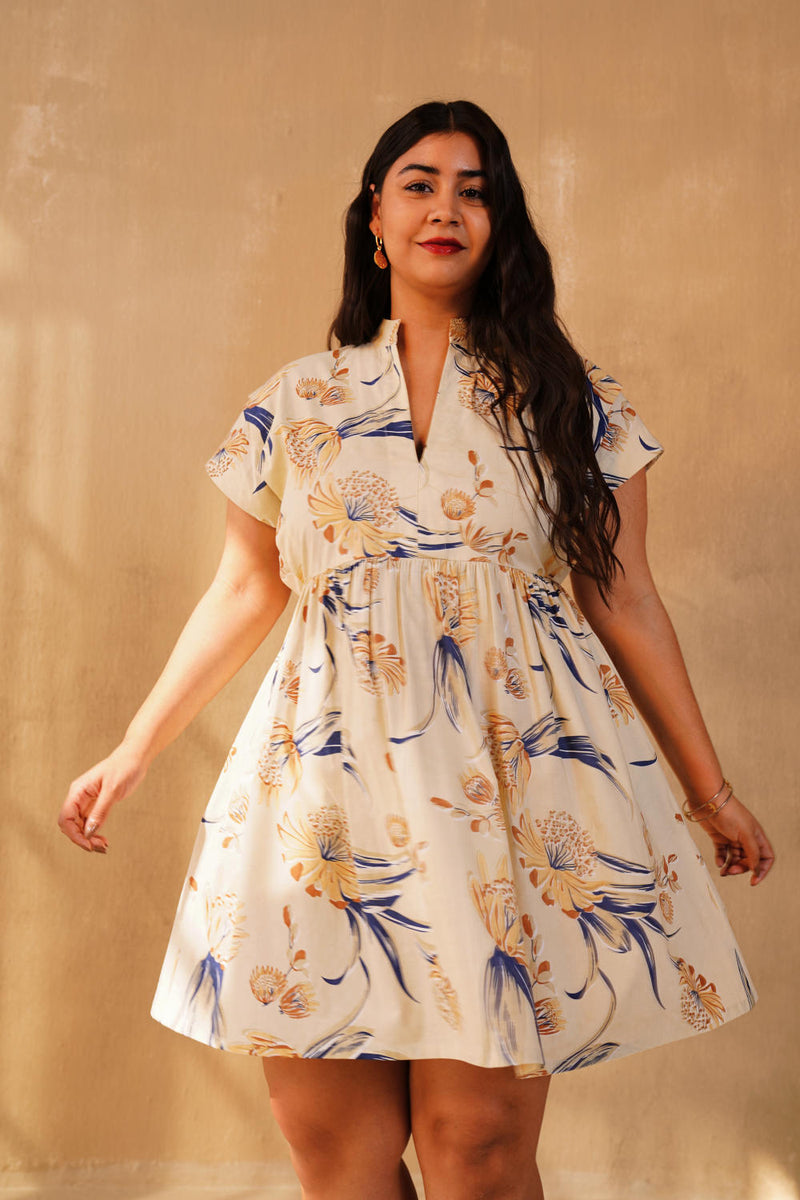 Garden Of Strength Organic Cotton Dress poplin by SUI in multi color for women Worldwide