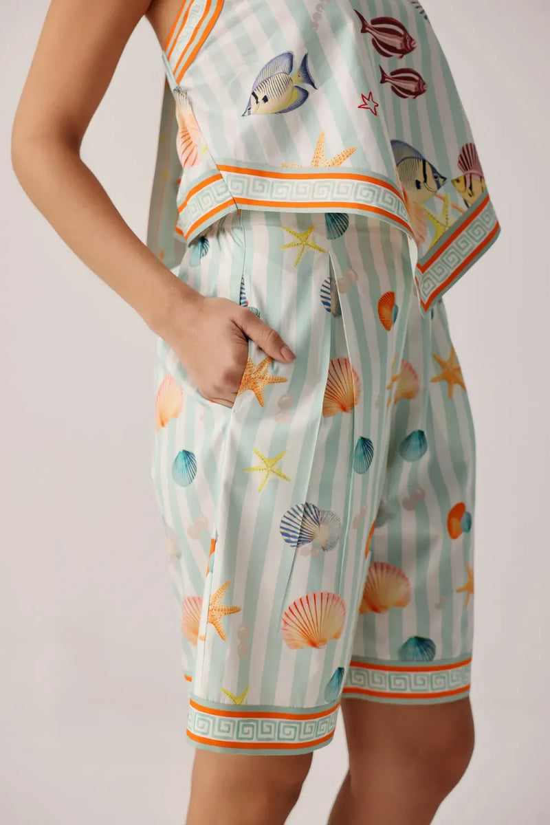 Gia Bermuda - Seaborn poplin by NOIB for women Worldwide