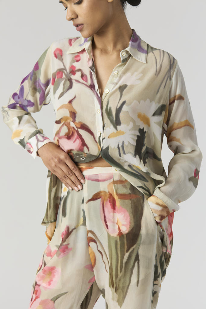 GIA CO-ORD SET by Yam in mint color for women Worldwide