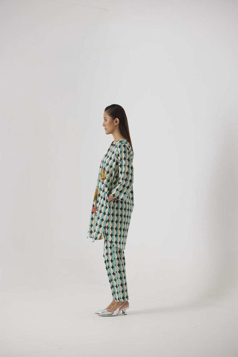 GIFU SHORT COTTON KURTA SET cotton by Yam in multi color for women Worldwide