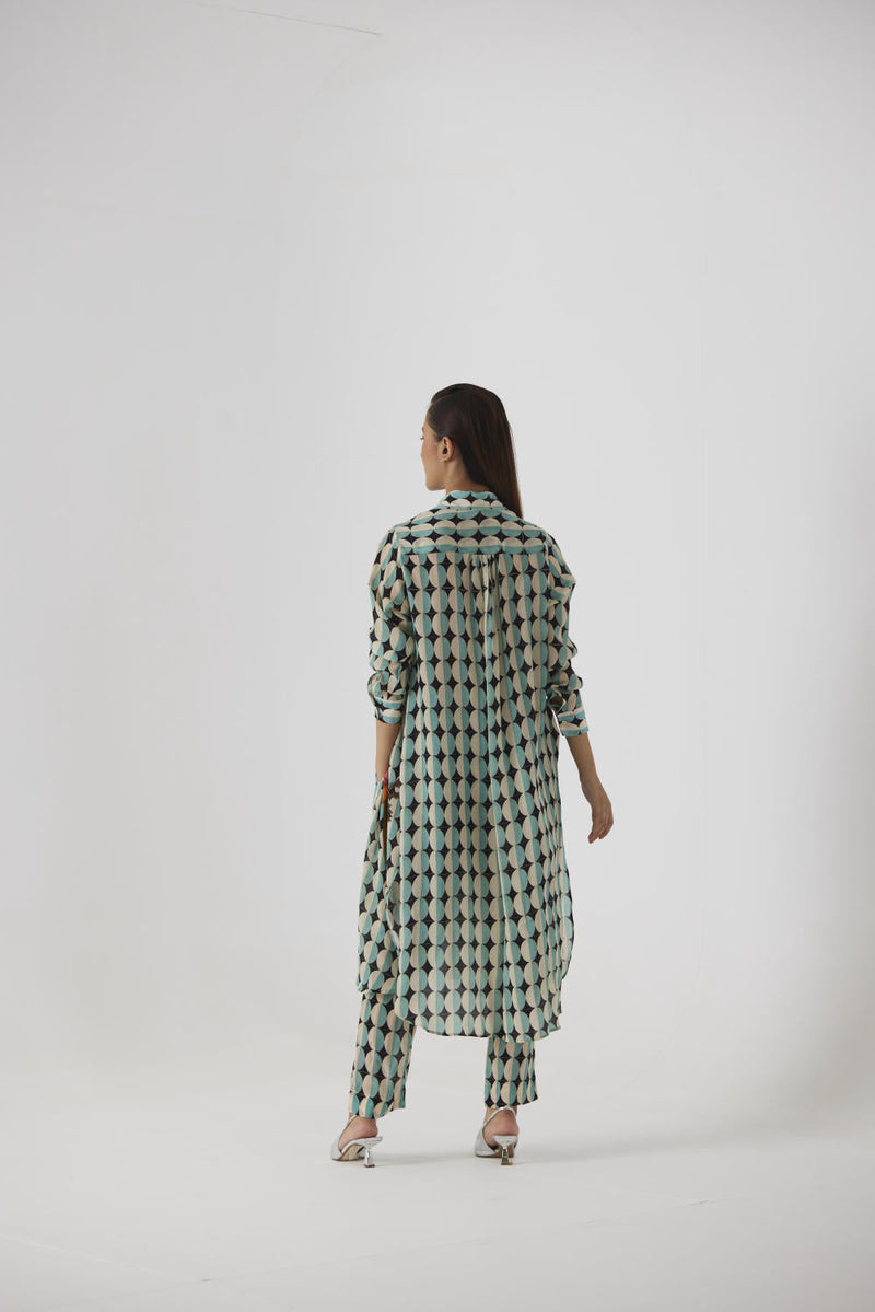 GIFU WRAP KURTA SET mul by Yam in multi color for women Worldwide