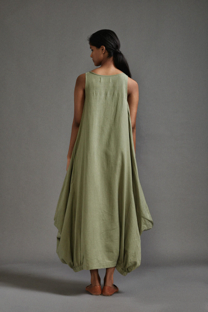 Green New Vari Aakar cotton by Mati in green color for women Worldwide