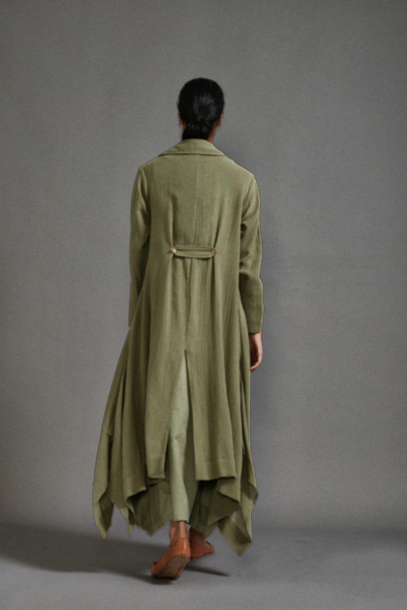 Green Safari Vari and Koza Set cotton by Mati in green color for women Worldwide