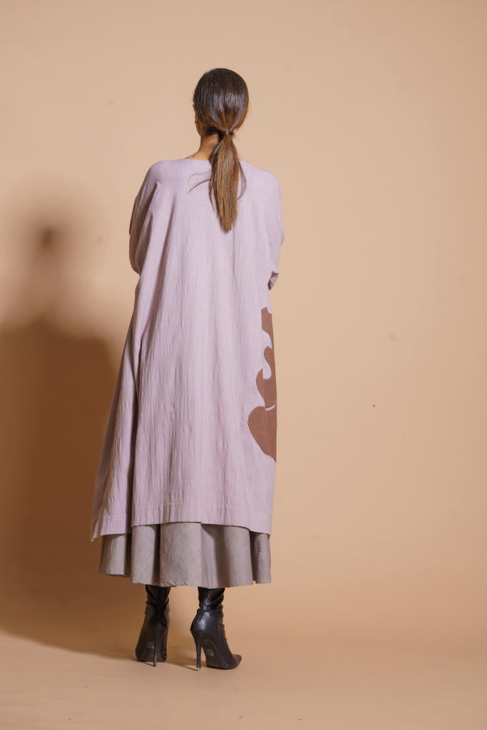 Gunpowder Tunic cotton matty kaftans and tunics by Stoique in steel grey, terracotta for women Worldwide