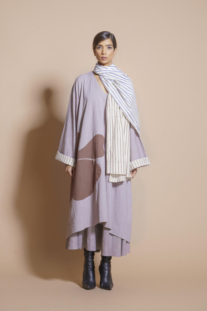 Gunpowder Tunic cotton matty kaftans and tunics by Stoique in steel grey, terracotta for women Worldwide