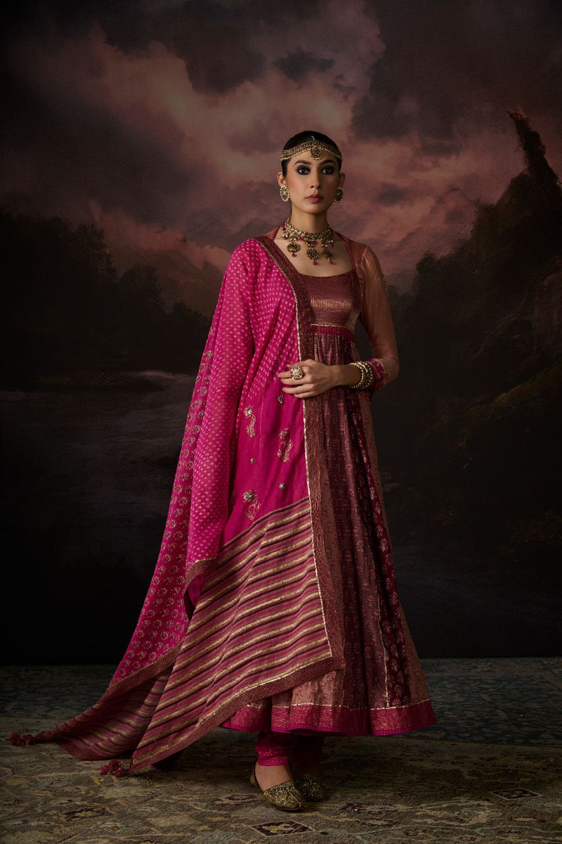 HANIYA DUPATTA chanderi by SWATTI KAPOOR in multi color for women Worldwide