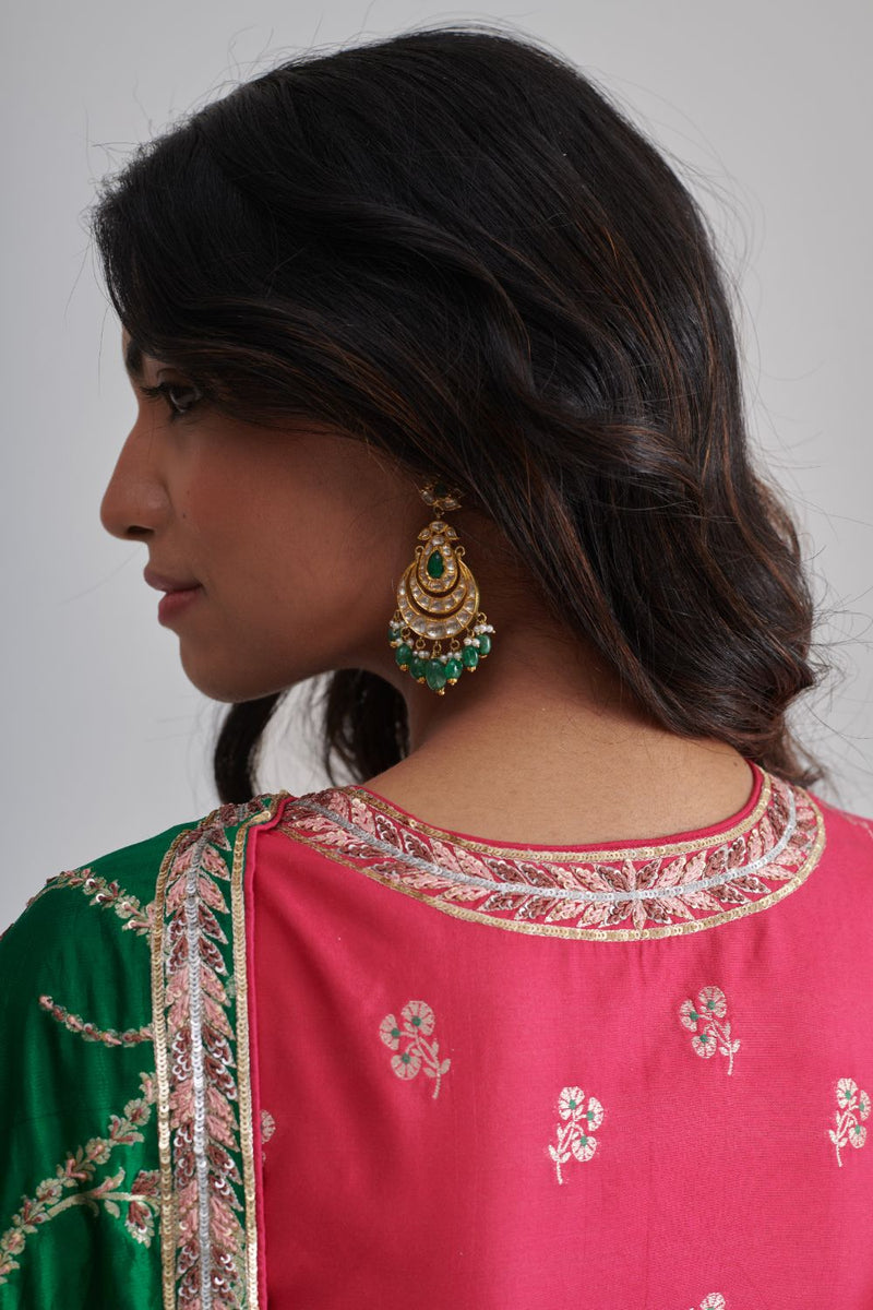 HUMRAHI & FARIDAH SAREE & BLOUSE silk by Rashika Mittal in multi color for women Worldwide