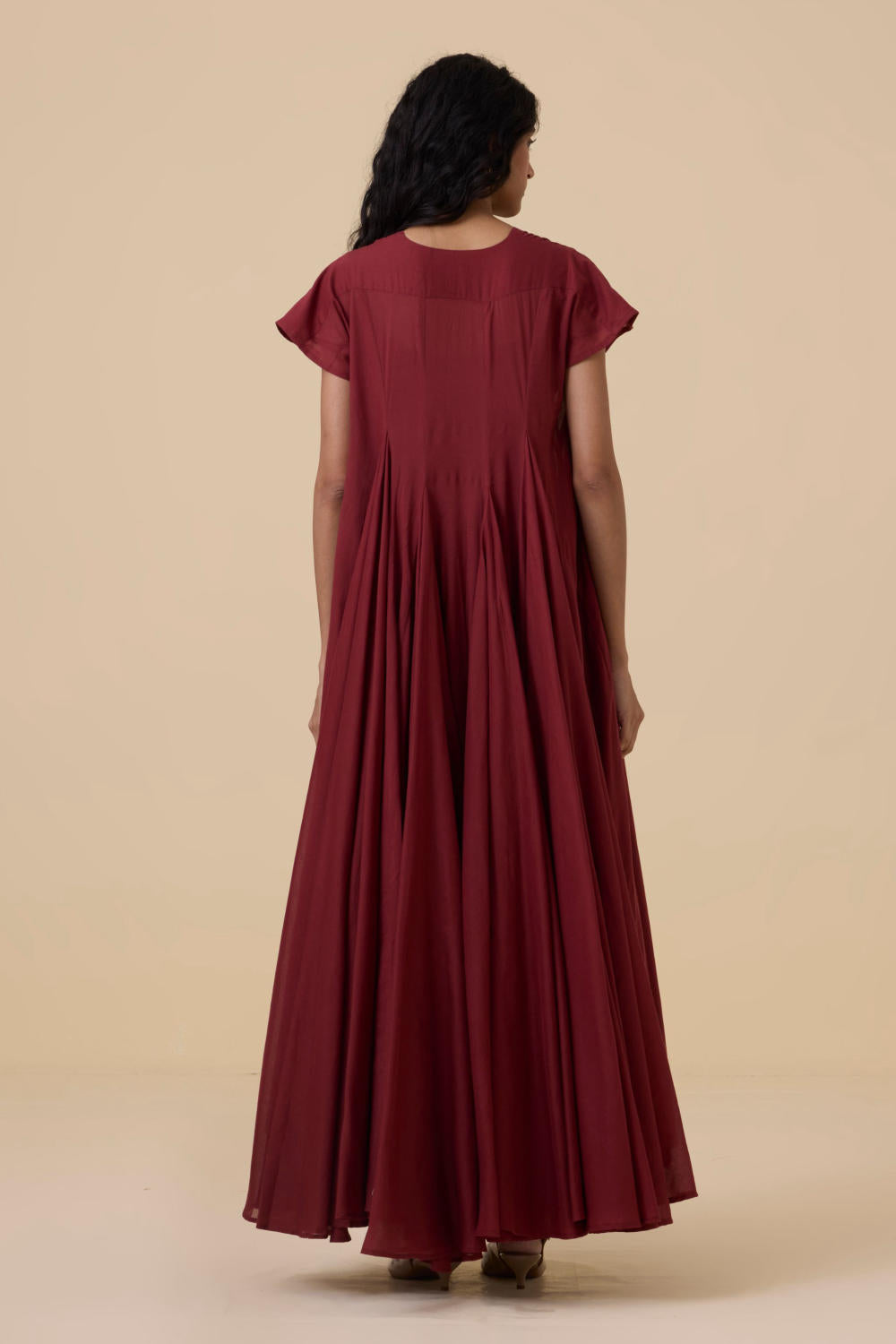 Hadil Berry Cotton Maxi Dress