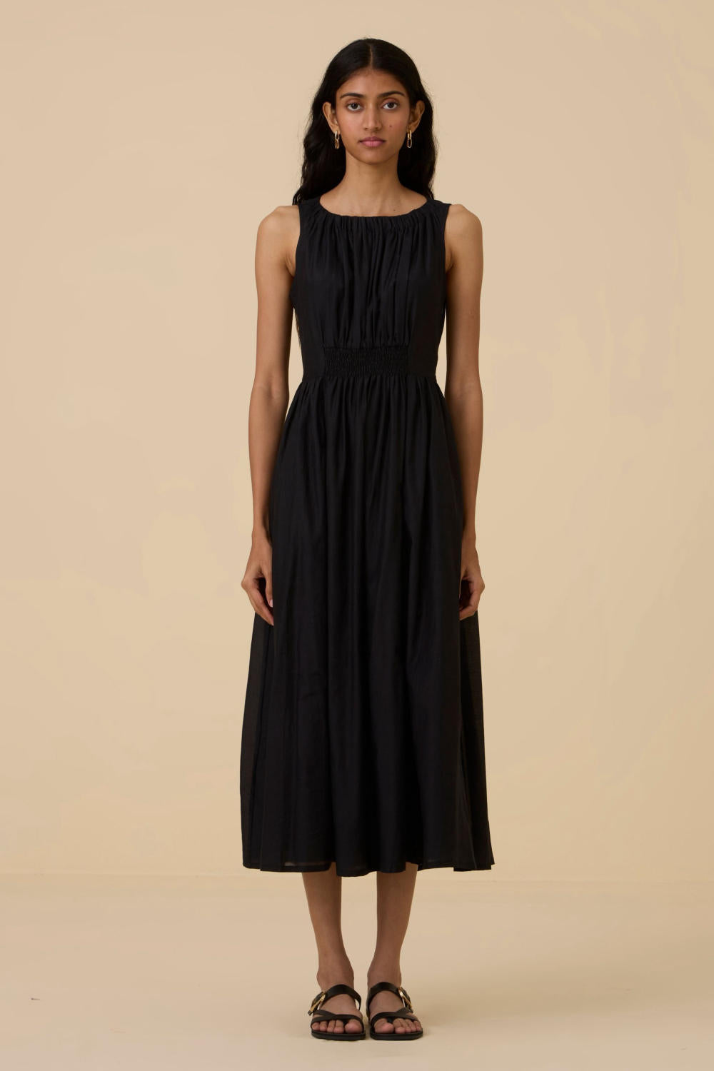 Hafa Black Sleeveless Dress