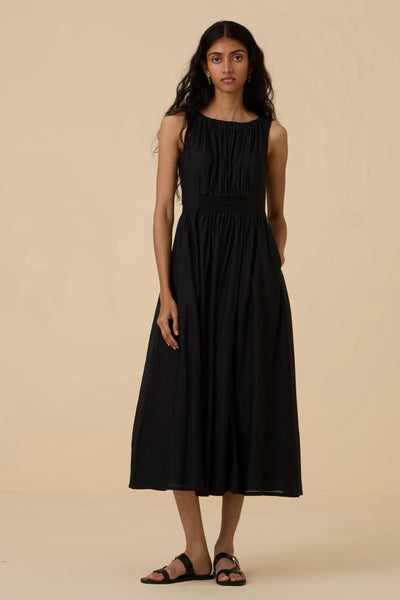 Hafa Black Sleeveless Dress