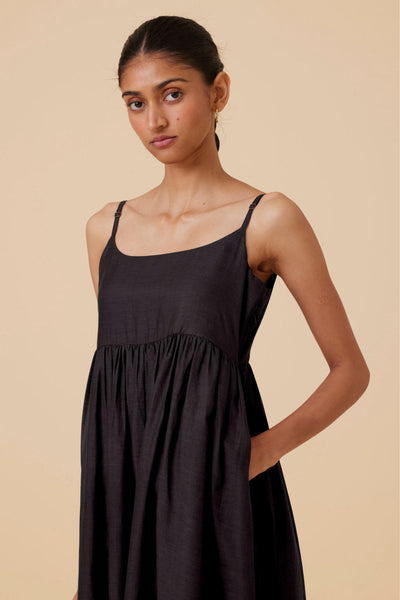 Hamza Black Sleeveless Dress