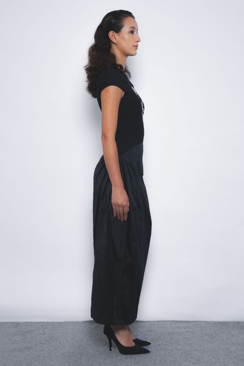 Hana Dress - Black by Leh Studios in black color for women Worldwide