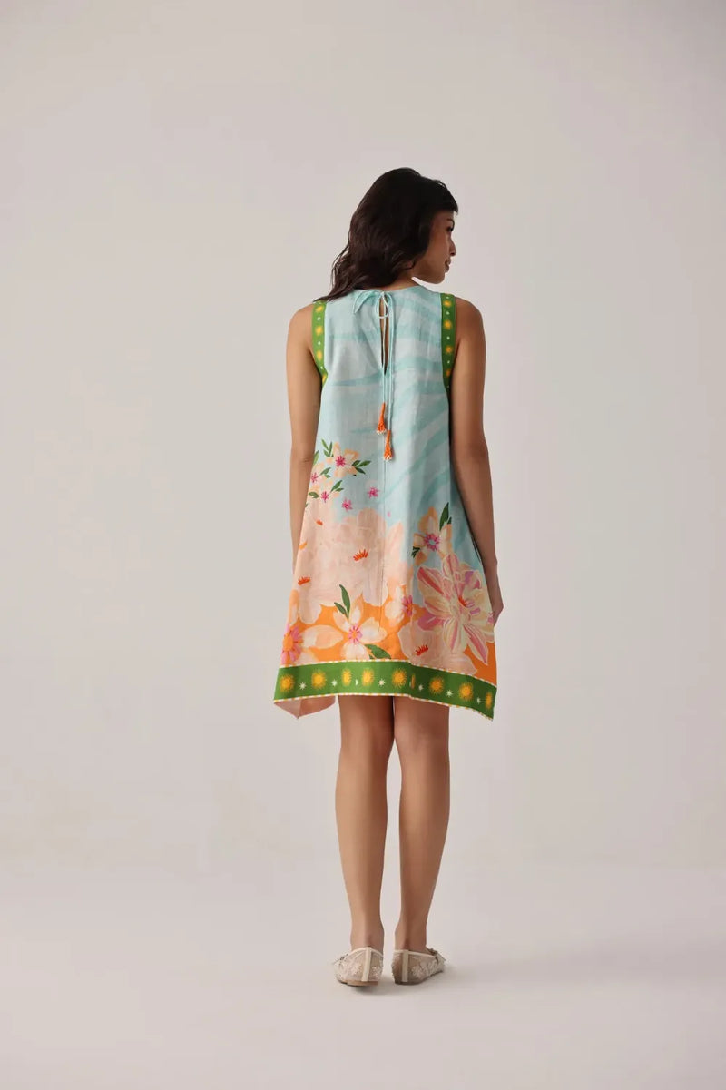 Harper Mini - Azure all linen by NOIB for women Worldwide